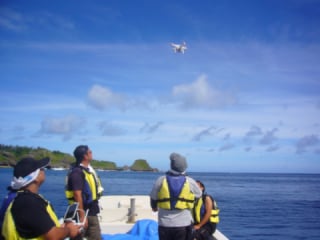 ドローン空撮のようす