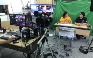 YouTubeライブ配信のようす